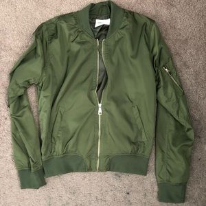 Forever 21 green bomber jacket
